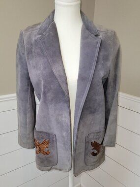 Vintage Stetson Suede Leather Jacket Size 6